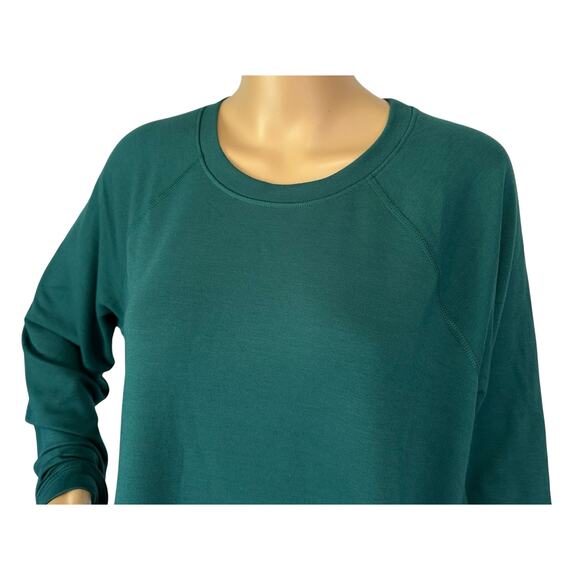 2/$30 Sincerely Jules Side Snap Sweatshirt Teal Pullover Long Sleeve Size L - Picture 9 of 13